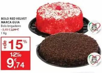 E.Leclerc Bolo Red Velvet Marca Guia 1kg promoção