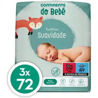 Continente Toalhitas bebé suavidade promoção