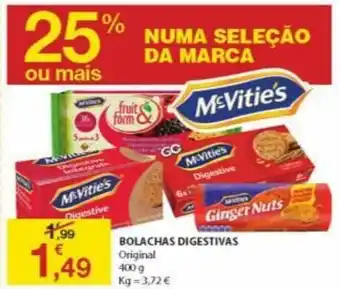 E.Leclerc Bolachas Digestivas Original 400g promoção