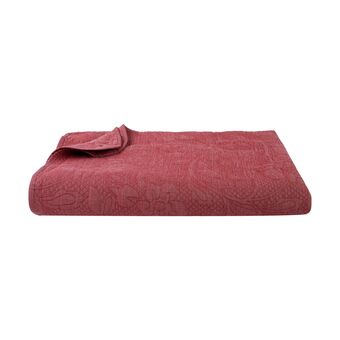Continente Colcha decorativa jacquard flores bordeaux promoção