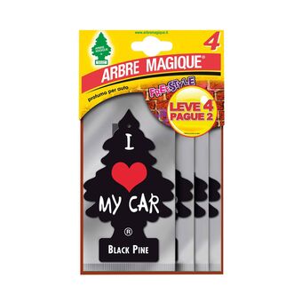 Continente Ambientadores auto pendurar cartão pinho preto promoção