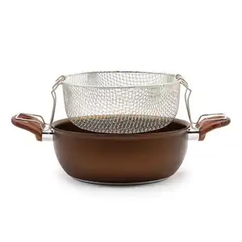 Fritadeira alumínio antiaderente 22cm fénix fit