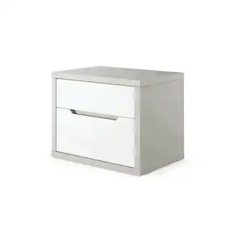 Continente Mesa cabeceira 58x40x45,5cm branca verso promoção