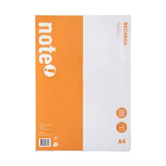 Continente Recarga papel a4 quadriculado promoção