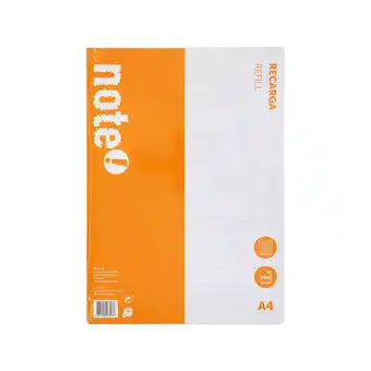 Continente Recarga papel a4 pautado promoção