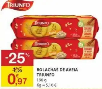 Bolachas de Aveia Triunfo 190g