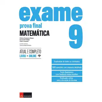 Continente Exame - prova final matemática - 9º ano promoção