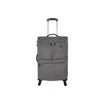 Continente Mala de viagem média 4 rodas cinza explore promoção