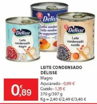 E.Leclerc Leite Condensado Délisse 370g/397g promoção