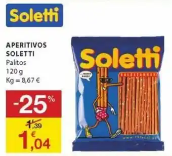 E.Leclerc Aperitivos Soletti 120g promoção