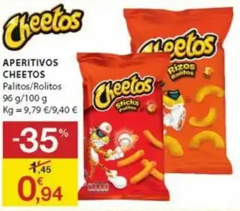 E.Leclerc Aperitivos Cheetos 96g/100g promoção