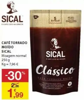 E.Leclerc Café Torrado Moído Sical 250g promoção