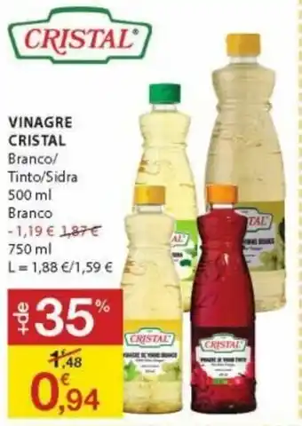 E.Leclerc Vinagra Cristal 500ml promoção