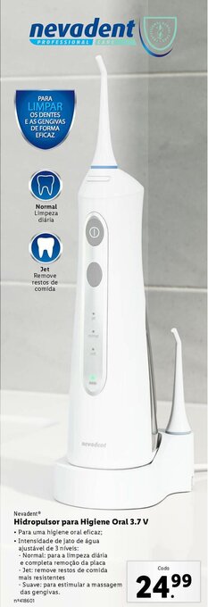 Nevadent Hidropulsor para Higiene Oral 3.7 V