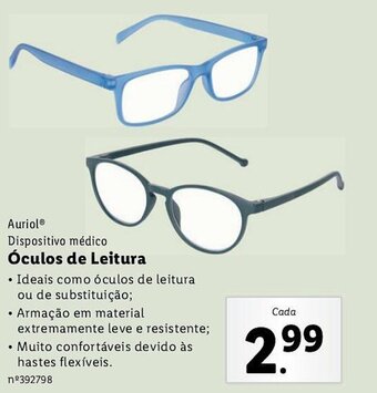 Lidl Auriol Dispositivo médico Óculos de Leitura promoção