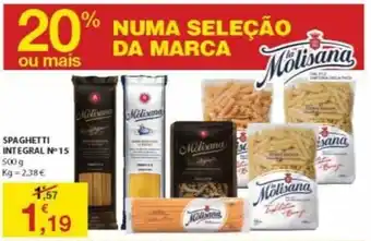 E.Leclerc Spaghetti Integral N° 15 500g promoção