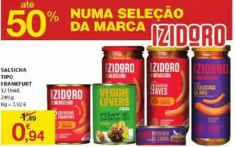 E.Leclerc Salsicha Tipo Frankurt 12 Unid 240g promoção
