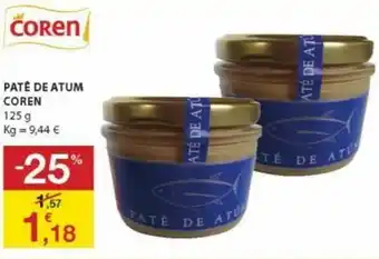 E.Leclerc Paté de Atum Coren 125g promoção