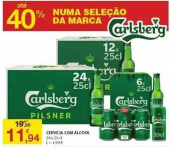 E.Leclerc Cerveja com Álcool 24 x 25cl promoção