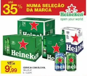 E.Leclerc Cerveja com Álcool 18 x 25cl promoção
