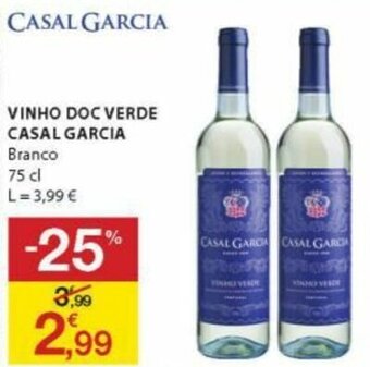 E.Leclerc Vinho DOC Verde Casal Garcia 75cl promoção