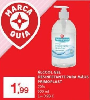 Alcool Gel Desinfetante para Mãos Primoplast 500ml