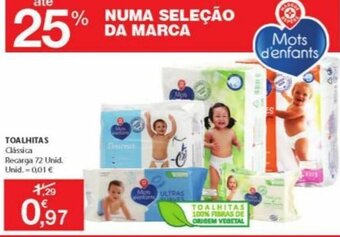E.Leclerc Toalhitas 72 Unid promoção