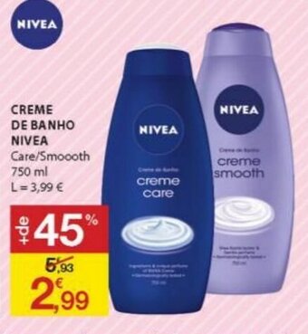 E.Leclerc Creme de Banho Nivea 750ml promoção