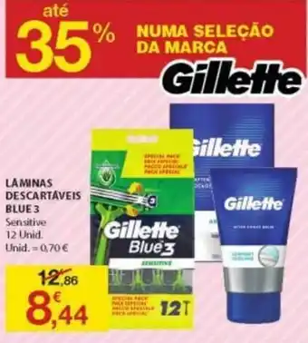 E.Leclerc Laminas Descartáveis Blue 3 12 Unid promoção