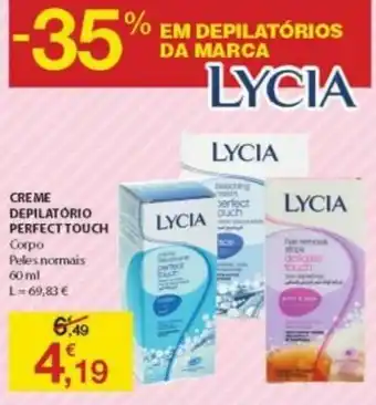 E.Leclerc Creme Depilatório Perfect Touch 60ml promoção