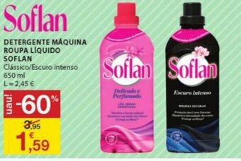 E.Leclerc Detergente Máquina Roupa Líquido Soflan 650ml promoção