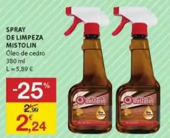 E.Leclerc Spray de Limpeza Mistolin 380ml promoção