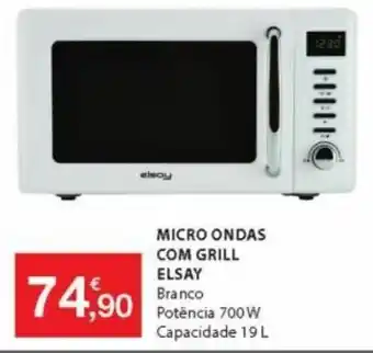 E.Leclerc Micro Ondas com Grill Elsay 700W promoção