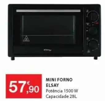 E.Leclerc Mini Forno Elsay 1500W promoção
