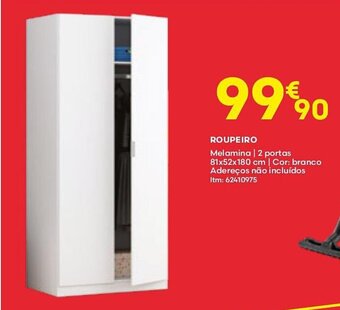 Bricomarché ROUPEIRO Melamina | 2 portas 81x52x180 cm promoção