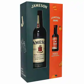 Continente Whisky irlandês jameson com oferta mini jameson orange promoção