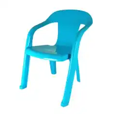 Cadeira de jardim de resina baghera azul