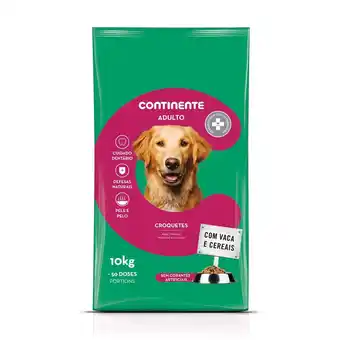 Continente Ração para cão adulto croquetes vaca e cereais promoção