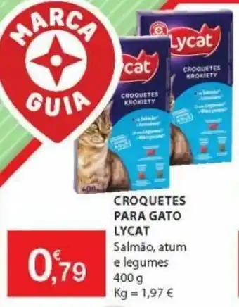 E.Leclerc Croquetes para Gato Lycat 400g promoção