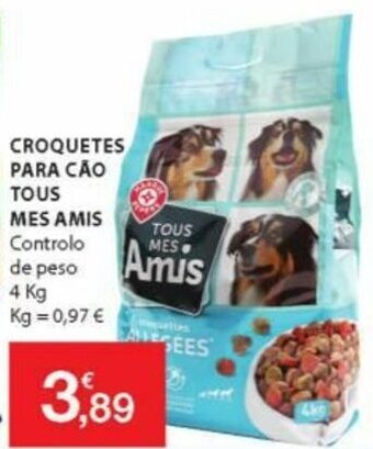 E.Leclerc Croquetes para Cão Tous Mes Amis 4kg promoção