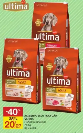 E.Leclerc Alimento Seco para Cão Ultima 7,5kg promoção