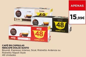 El Corte Inglés Cápsulas de café dolce gusto promoção