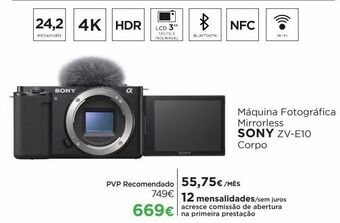 El Corte Inglés Câmera fotográfica sony promoção