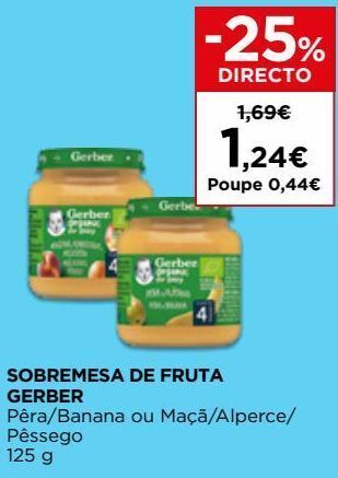 El Corte Inglés Puré de frutas promoção