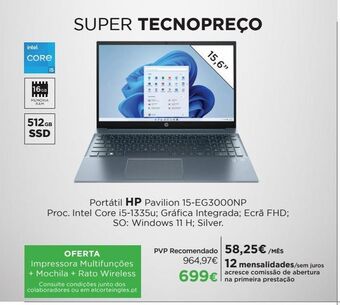 El Corte Inglés Portátil hp hp promoção