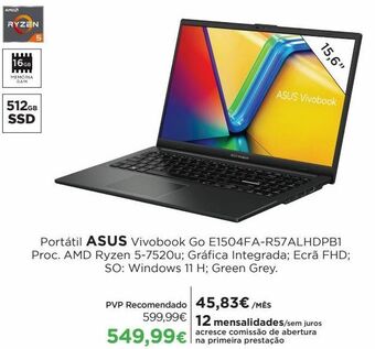 El Corte Inglés Portátil asus asus promoção