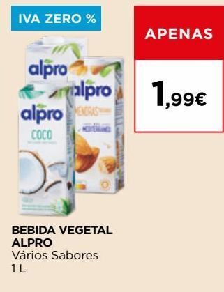 El Corte Inglés Bebida de soja alpro promoção