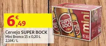 Auchan Cerveja Super Bock Mini Branca 15x0,20L promoção