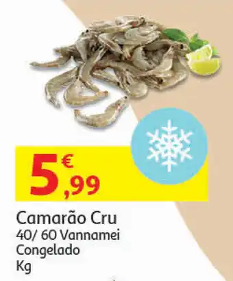 Auchan Camarão Cru 40/60 Vannamei Congelado promoção
