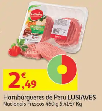 Auchan Hambúrgueres de Peru Lusiaves 460g promoção